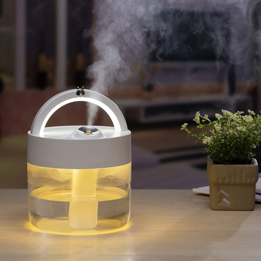 Mini Humidifier - Quiet USB Cool Mist Diffuser for Cozy Rooms & Better Sleep