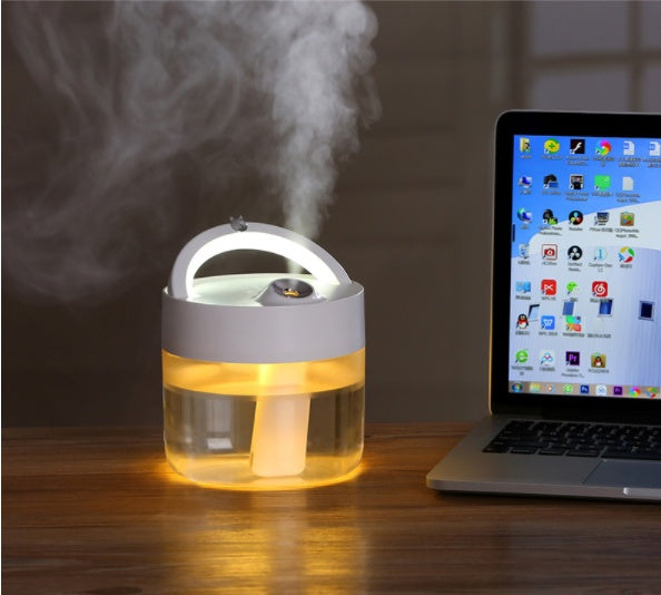 Mini Humidifier - Quiet USB Cool Mist Diffuser for Cozy Rooms & Better Sleep