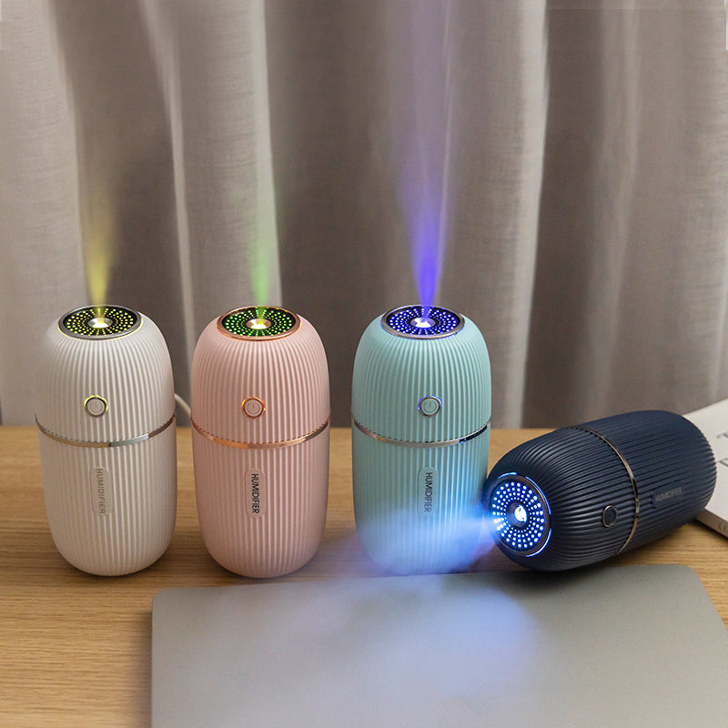 Portable Mini Humidifier USB Rechargeable - Quiet Cool Mist Diffuser for Bedroom, Office & Travel