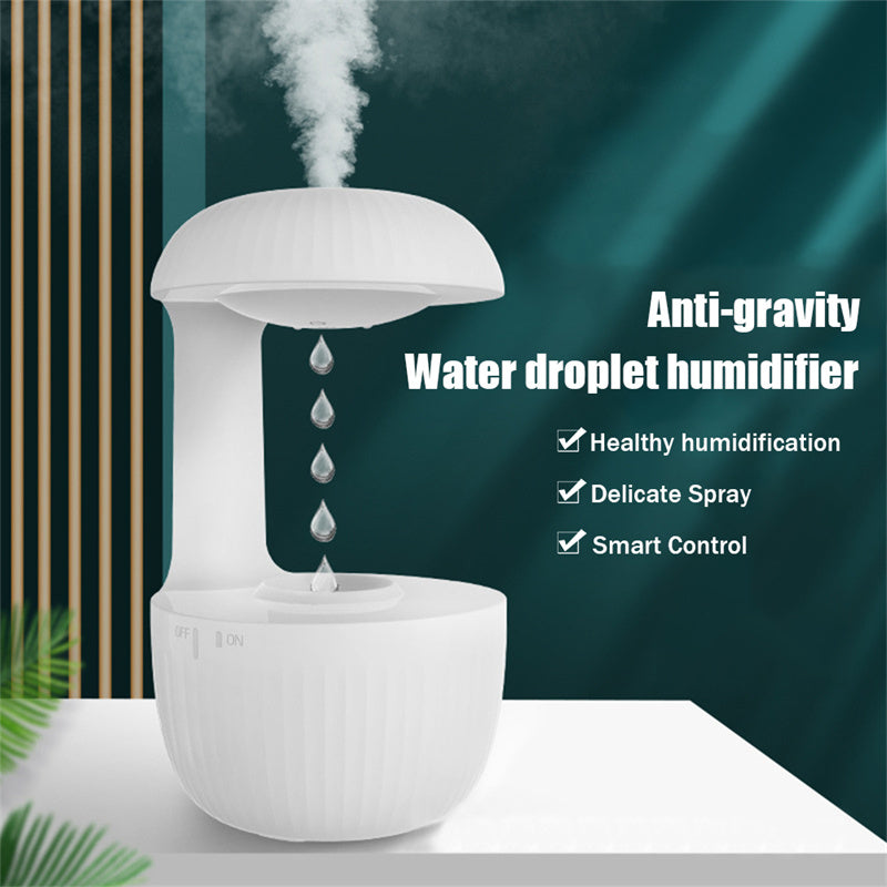 Anti-Gravity Water Drop Humidifier - Relaxing LED Mist Diffuser