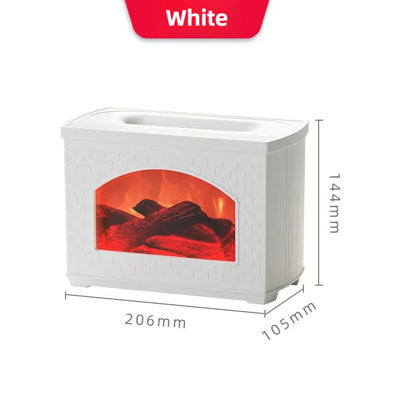 Flame Mist Fireplace Humidifier -  Cozy LED Aroma Diffuser