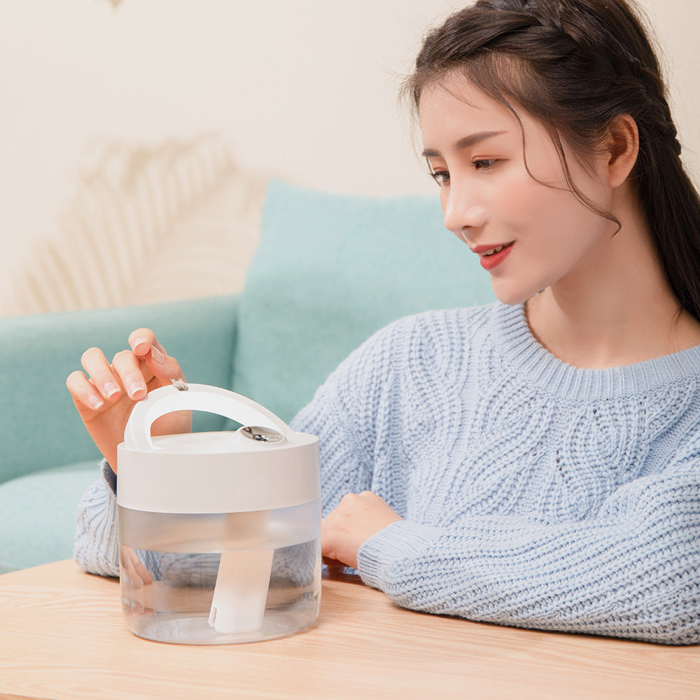 Mini Humidifier - Quiet USB Cool Mist Diffuser for Cozy Rooms & Better Sleep