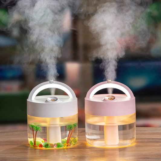 Mini Humidifier - Quiet USB Cool Mist Diffuser for Cozy Rooms & Better Sleep