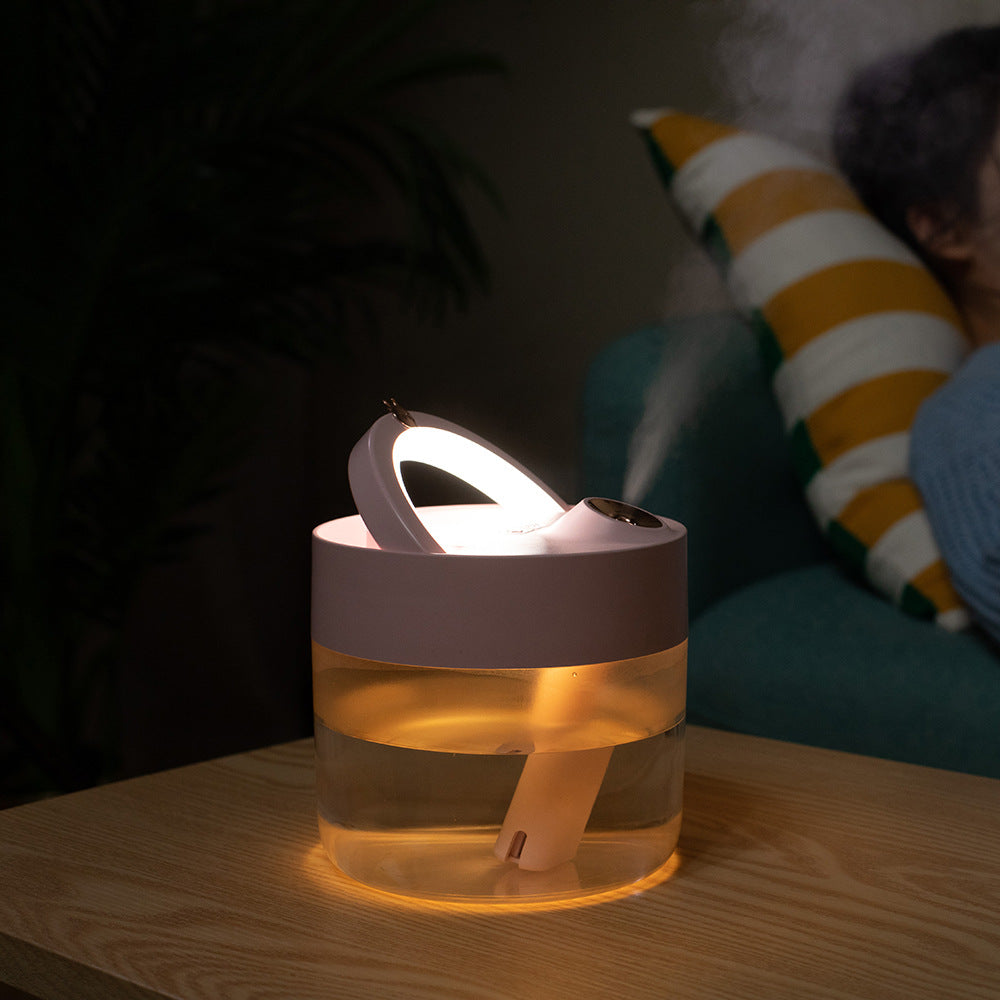 Mini Humidifier - Quiet USB Cool Mist Diffuser for Cozy Rooms & Better Sleep
