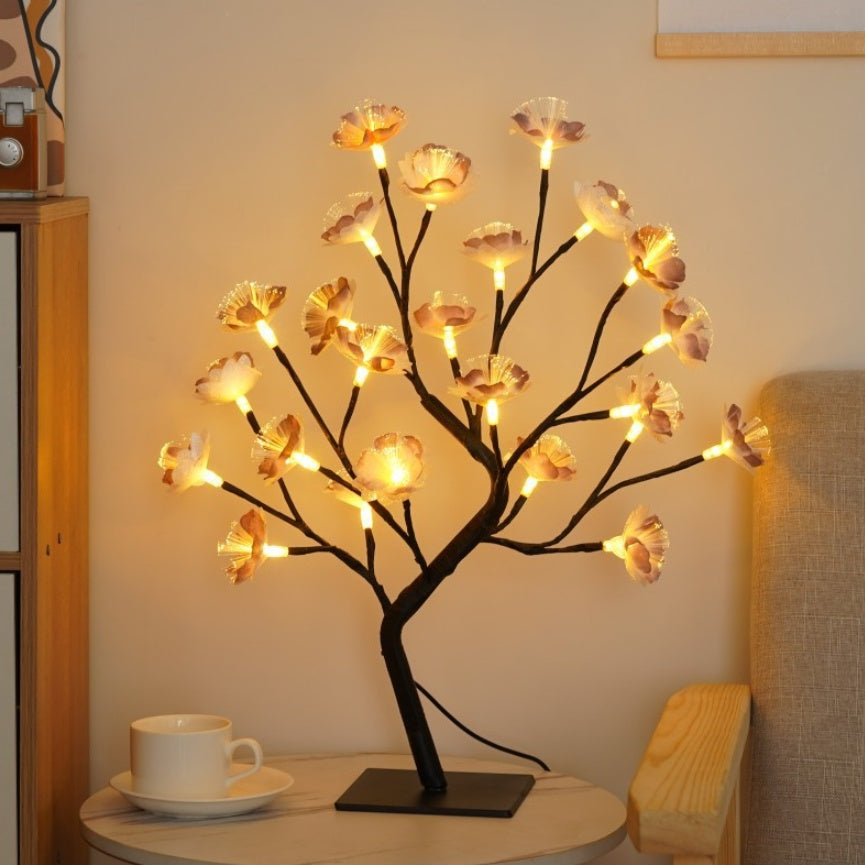 LED Rose Tree Lamp - Aesthetic Bedroom & Romantic Decor Light
