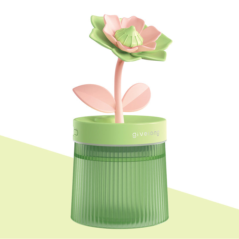 Glow Mist Flower Humidifier - Aesthetic Room & Desk Essential