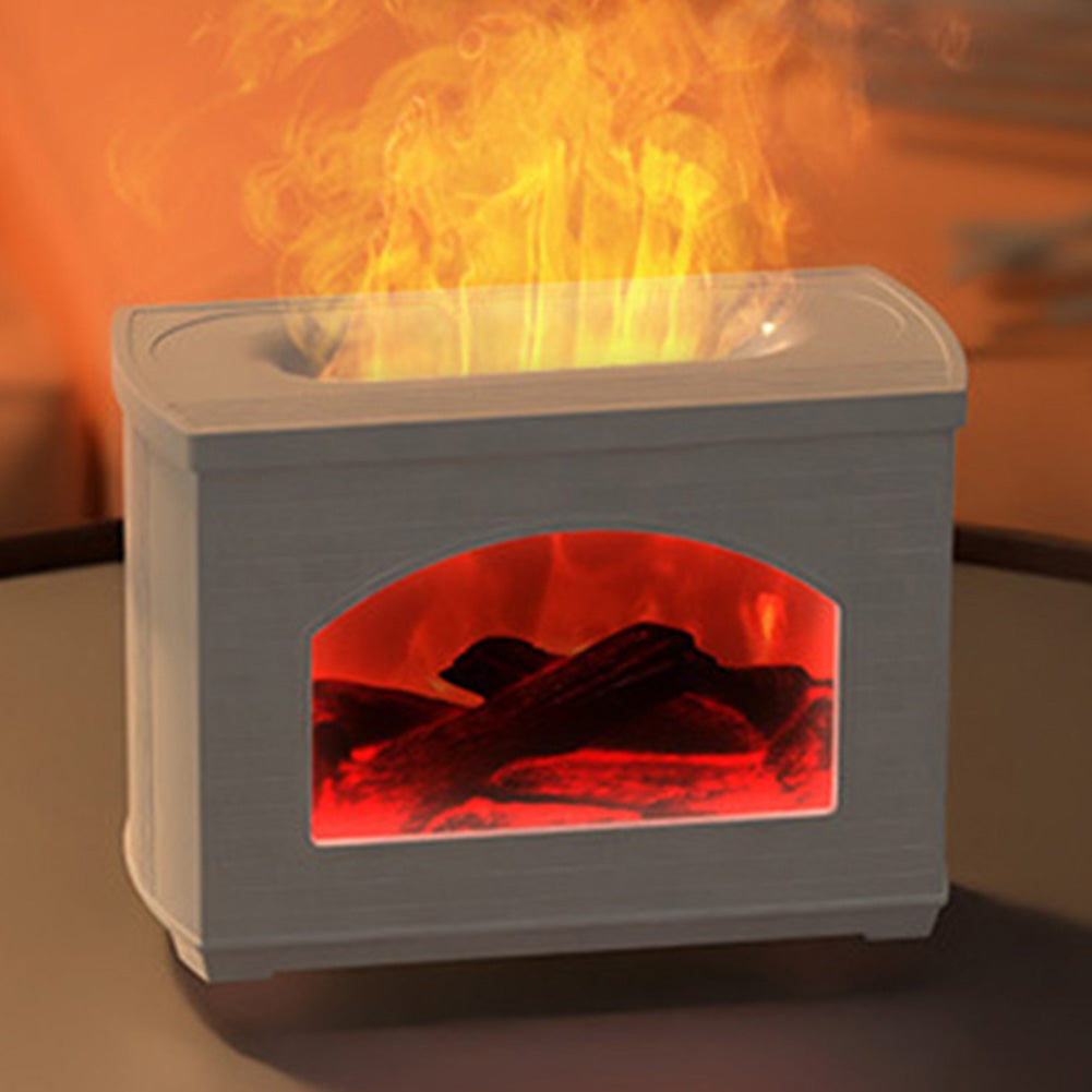 Flame Mist Fireplace Humidifier -  Cozy LED Aroma Diffuser