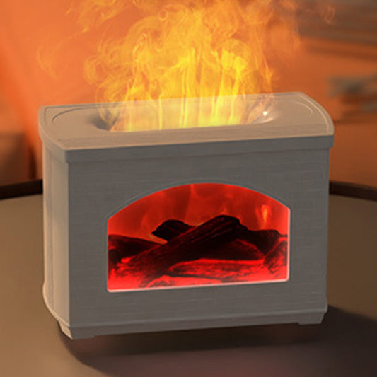 Flame Mist Fireplace Humidifier -  Cozy LED Aroma Diffuser
