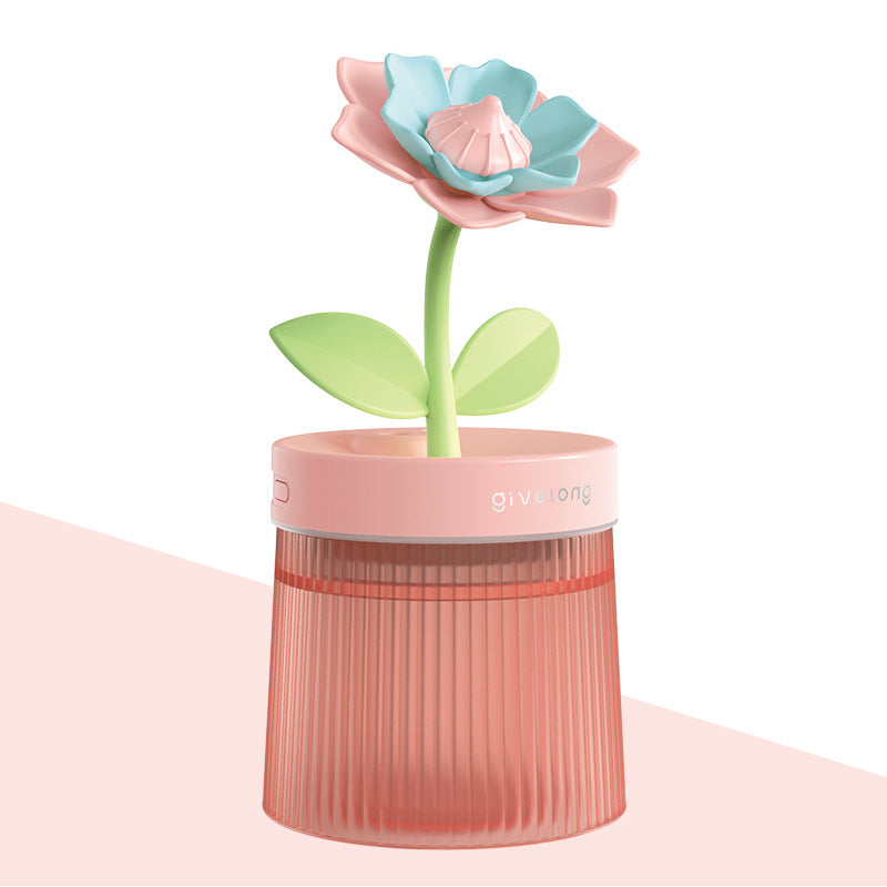 Glow Mist Flower Humidifier - Aesthetic Room & Desk Essential